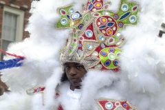 Mardis Gras Indian White Kid